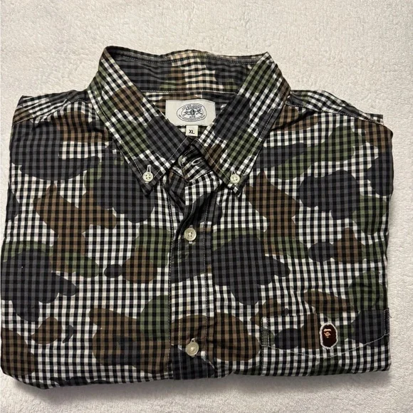 BAPE ABABINI LS SHIRT SIZE XL - Picture 8 of 10